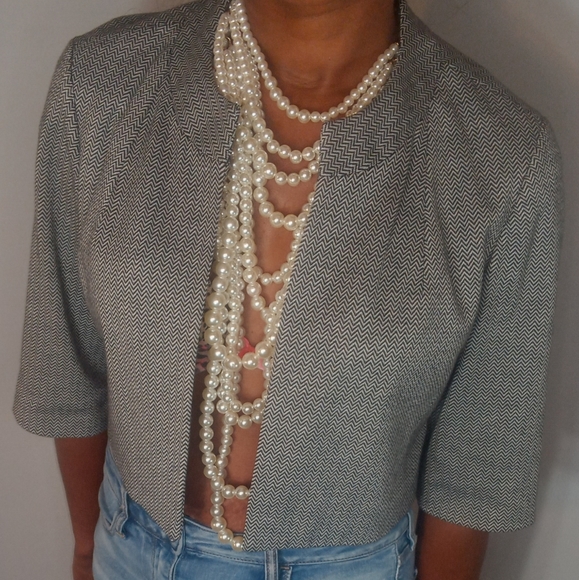 Playing with Calvin! Waist cut Calvin Klein Jacket. - Picture 3 of 3